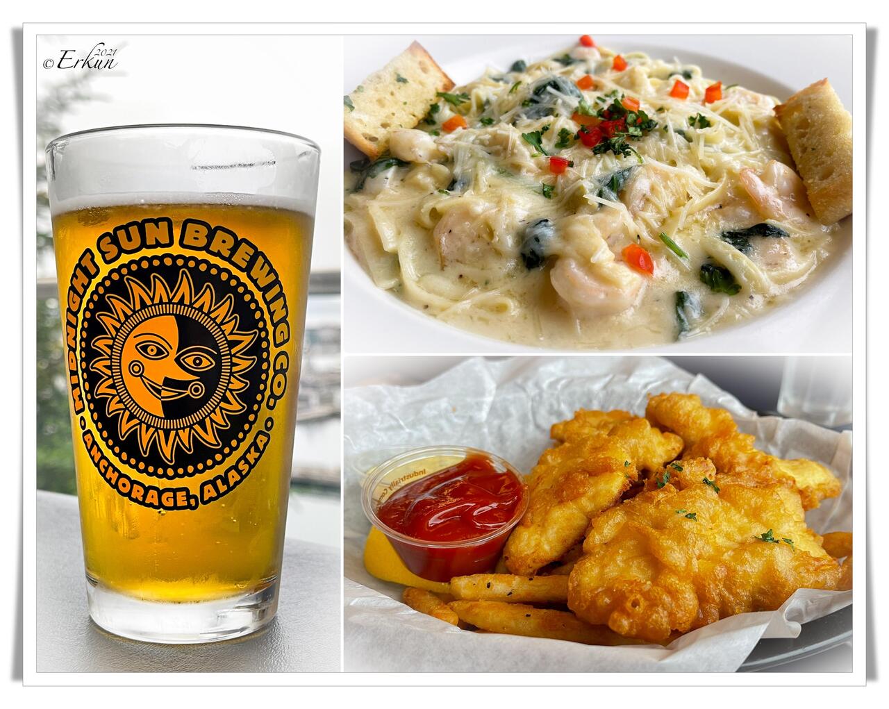 Yummy food to wrap up a great day of sightseeing — Reluctant Fisherman Inn ... Cordova, AK.