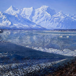 "Copper River Spring Breakup" (Artist: D. Rosenthal) — Cordova Center, AK.