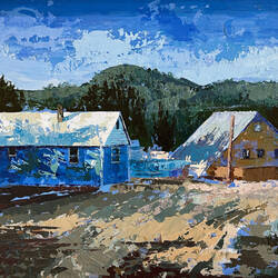"Cordova Neighborhood" (Artist: J. Joslin) — Cordova Center, AK.
