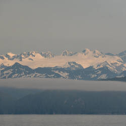 Scenery as M/V Aurora crosses the Prince William Sound — Alaska.