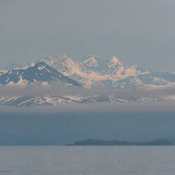 Scenery as M/V Aurora crosses the Prince William Sound — Alaska.
