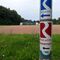Sportplatz Dattenberg, mit frechem Rheinsteigaufkleber!