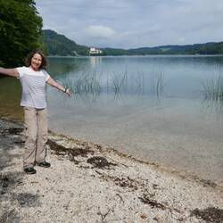 Schloss im Hintergrund