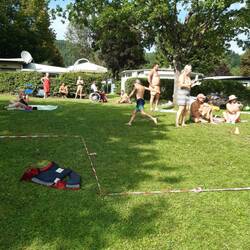 Aus laufen und freuen