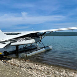 Our floatplane ... a DeHavilland Beaver — Lake Naknek @ Katmai NP&P, AK.