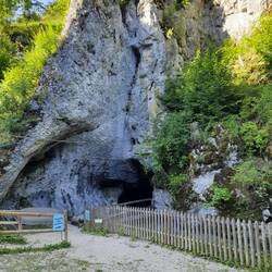 Wimsener Höhle gestern Abend. Leider schon geschlossen