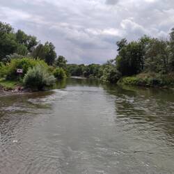 Hinter der Schleuse Trotha