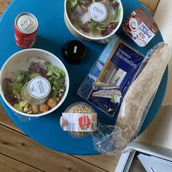 Geen restaurant waar je mag eten, dus moet je naar de LIDL