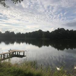 Schöne Aussicht vom Campingplatz