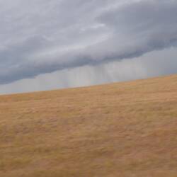 The storm we just barely outran.