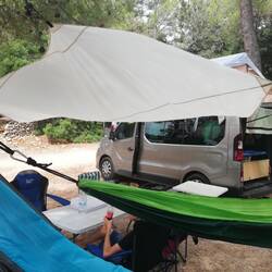 Setup mit Tarp