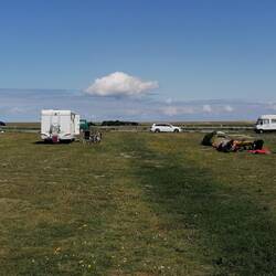 auf der Bulli-Wiese des Camping-SPO