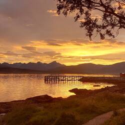 Aussicht von unserm Zeltspot in Tromsø