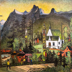 Untitled oil canvas by Carl Saxild — Anchorage Museum ... Anchorage, AK.