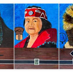 Portraits of Indigenous People 🤪 — Ted Stevens International Airport ... Anchorage, AK.