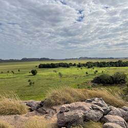 Looking down on the large floodplain at Ubirr