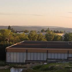 Das ist der Ausblick von unserem Balkon