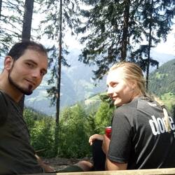 Erste Pause mit dem Bike