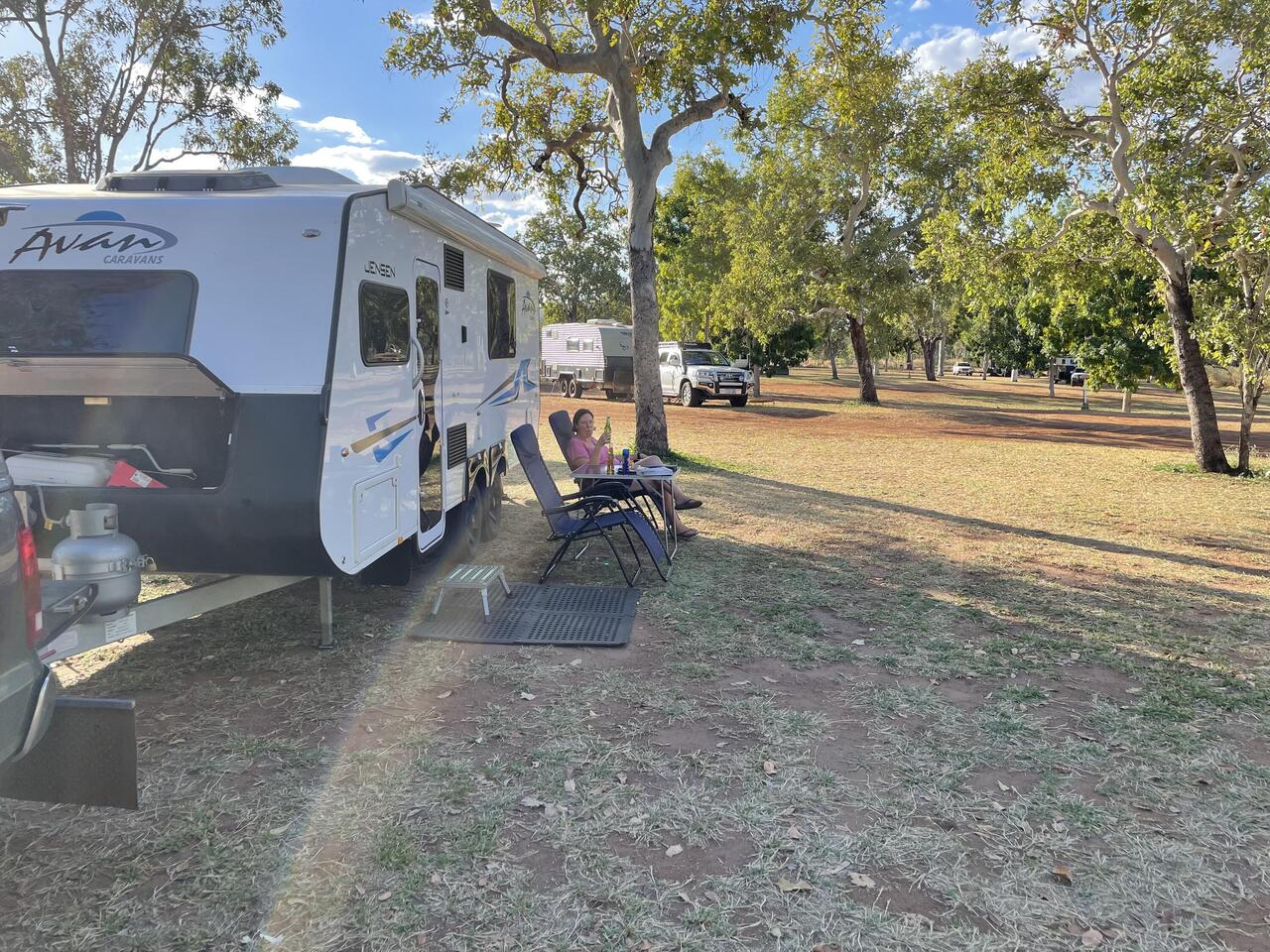 A drink at Victoria River Roadhouse