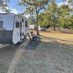A drink at Victoria River Roadhouse