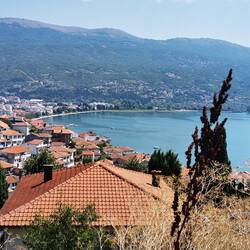 Blick über Ohrid /Hafen