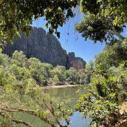 Large limestone cliffs