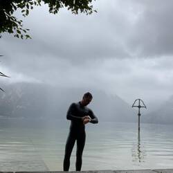 Traunsee - schwimmen am Morgen