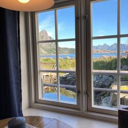 Blick aus unserer Rorbuhütte