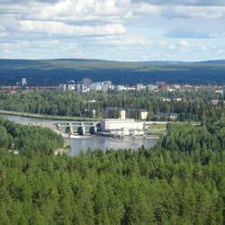 Blick auf die Stadt Boden