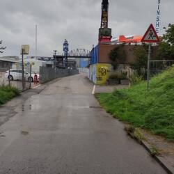 Auf dem Weg nach Sinsheim zum Bahnhof wars noch ziemlich nass