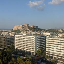 The Acropolis from the Hotel dining room.