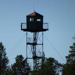 Der Wachturm der Russen: niemand zu Hause.