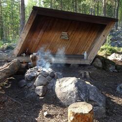 Schutzhütte des Nationalparks: Die Grenzsoldaten übernachten hier.