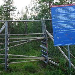 So sieht's aus, wenn ich mir das Rentiergatter aufschiebe.