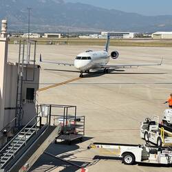 CR-J ... the plane that will be taking us to IAH — Colorado Springs Airport, CO.