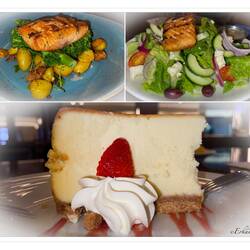 Delicious food for lunch — Flights Grill & Lounge at Houston Airport Marriott, TX.