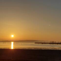 Sonnenaufgang, Blick aus unserem Zimmer