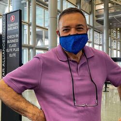 Waiting to check in for TK34 — Terminal D @ IAH ... Houston, TX.