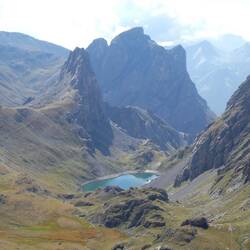 Udsigt fra passet Col de la Ponsonniere mod syd
