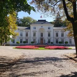 Schöne Häuschen im Łazienki-Park