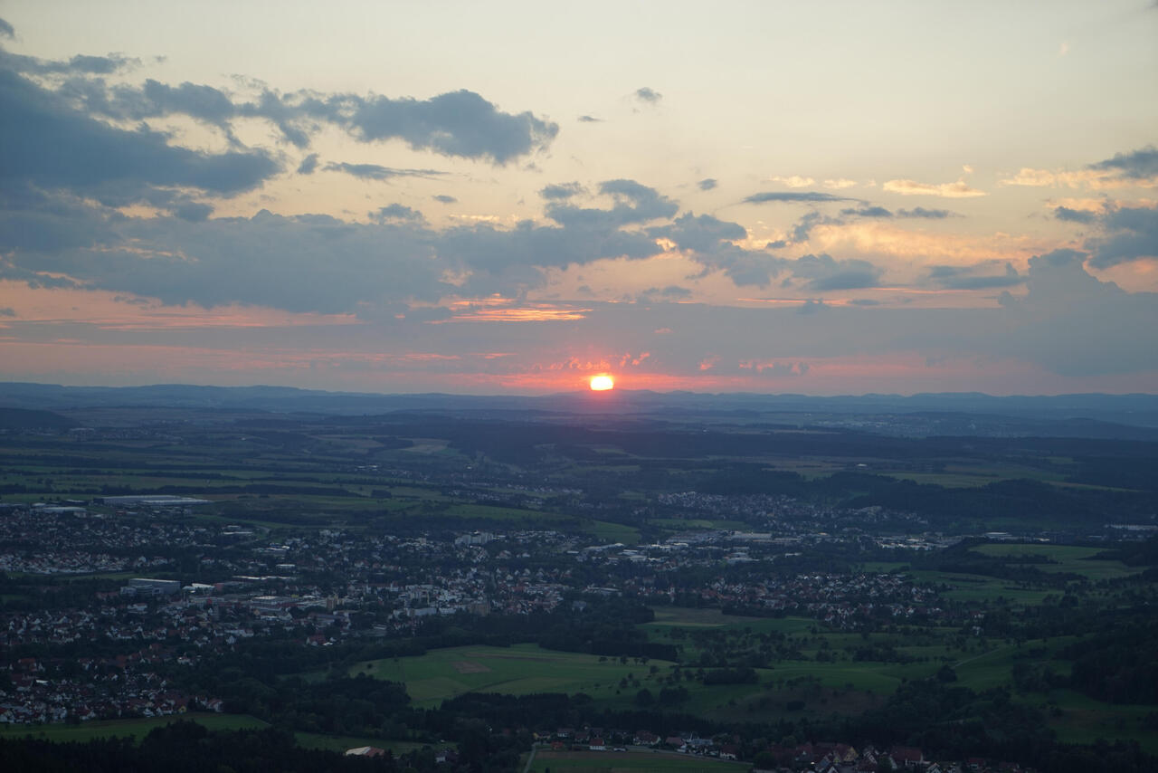 Sonnenuntergang am Böllat