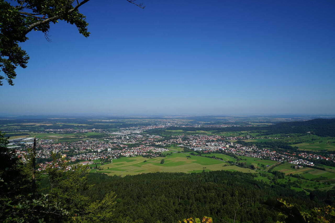 Ausblick vom Hörnle in Richtung Balingen