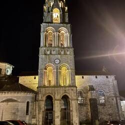 Collégiale at night