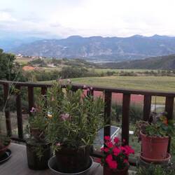 Udsigt fra Pierre og Francoise's terrasse