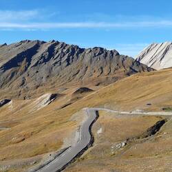Vejen op mod passet Col d'Agnel