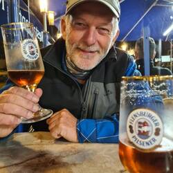 Ankunft in Kappeln mit gutem Bier und leckerem Essen