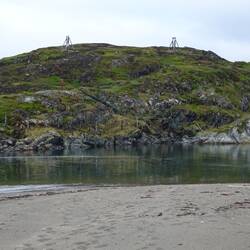 Nix mehr Rinnsal, jetzt ist an der Grenze ein richtiger Fluss.