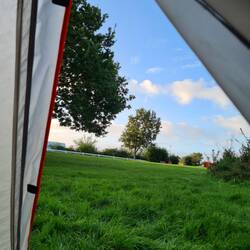 Blick aus dem Zelt!
