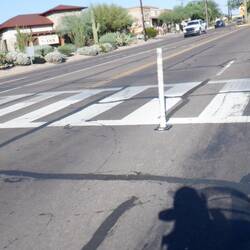 Cave Creek, AZ, pits these things in the middle of the road!