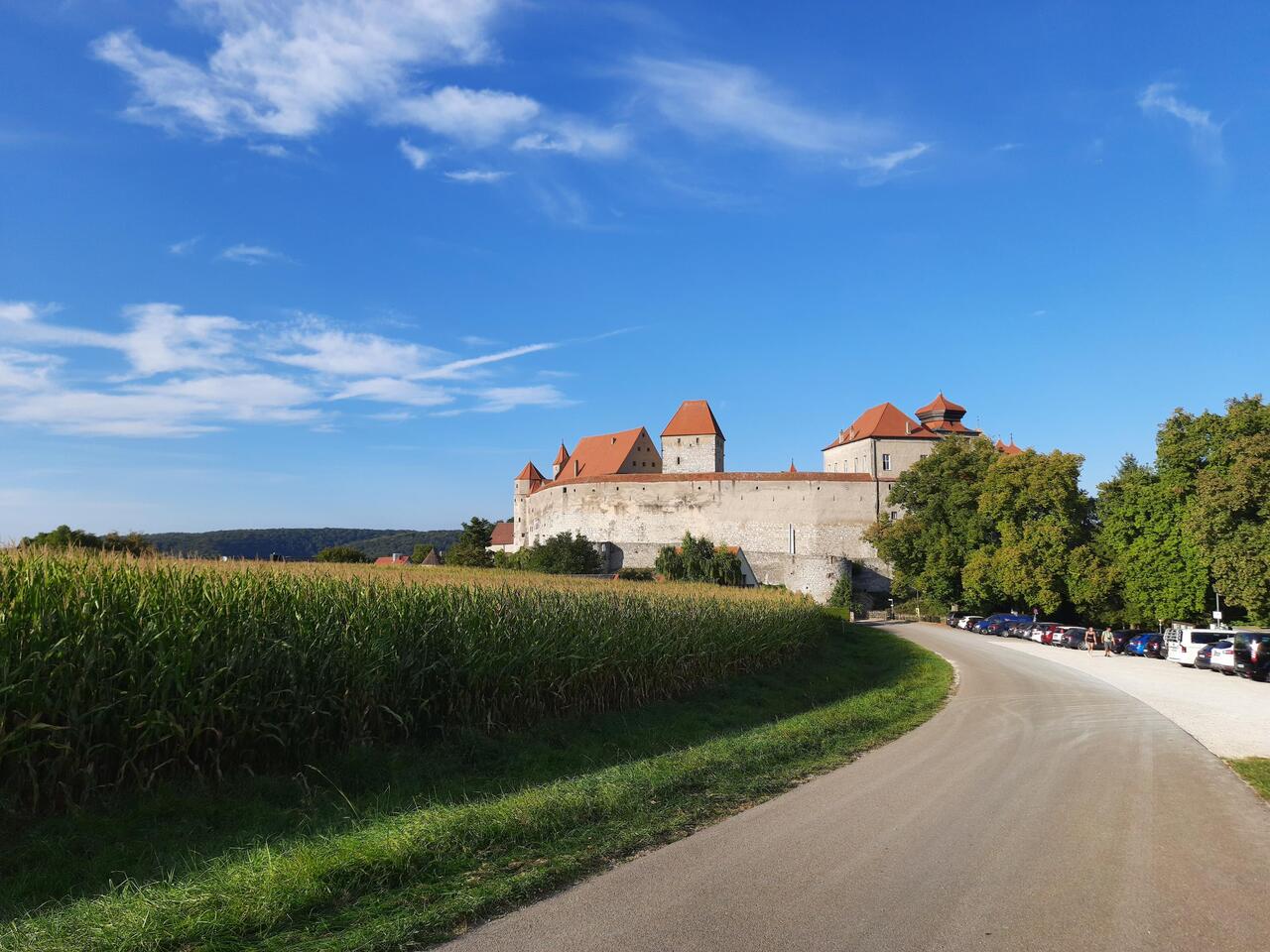 Die Harburg von meinem Platz aus